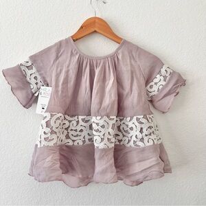 Mila & Rose Boutique Boho Light Mauve Lace Dress Sz 3T NWT